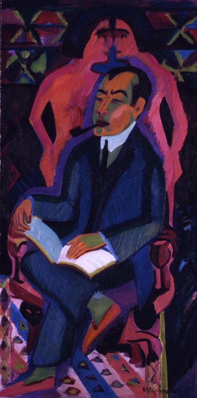 Portrait of Art Dealer Manfred Schames by Ernst Ludwig Kirchner